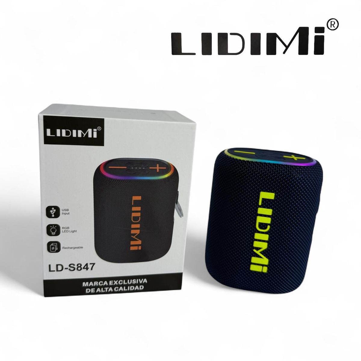 LIDIMI - Mini Parlante Bluetooth LIDIMI LD-S847 con Power Bank