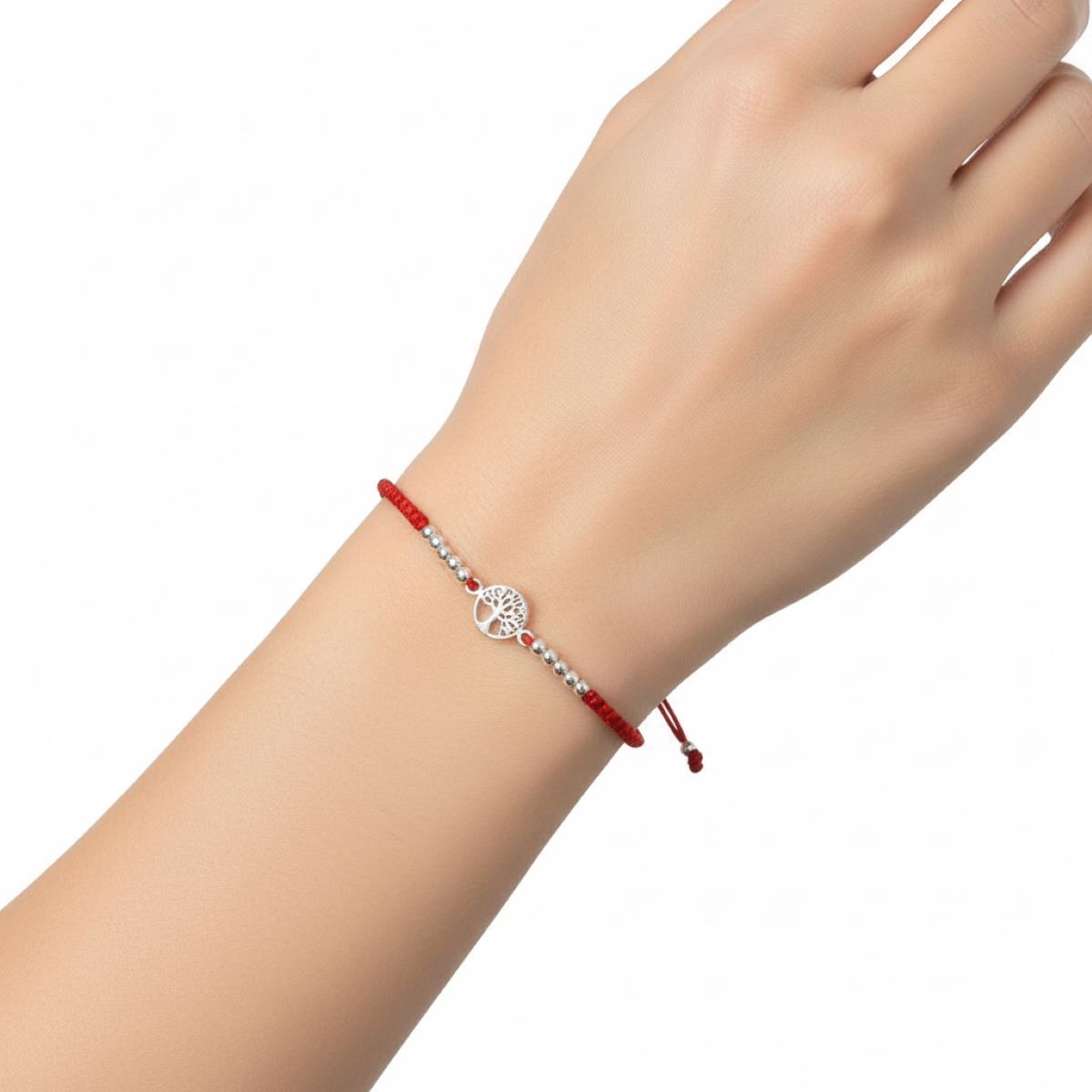 SANTORAL - Pulsera Arbol de la Vida - Hilo y Plata