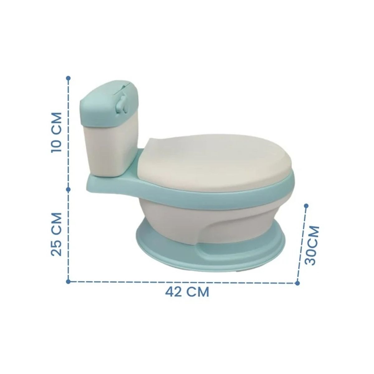 GENERICO - Inodoro Bacin de Entrenamiento Musical para Niños Celeste