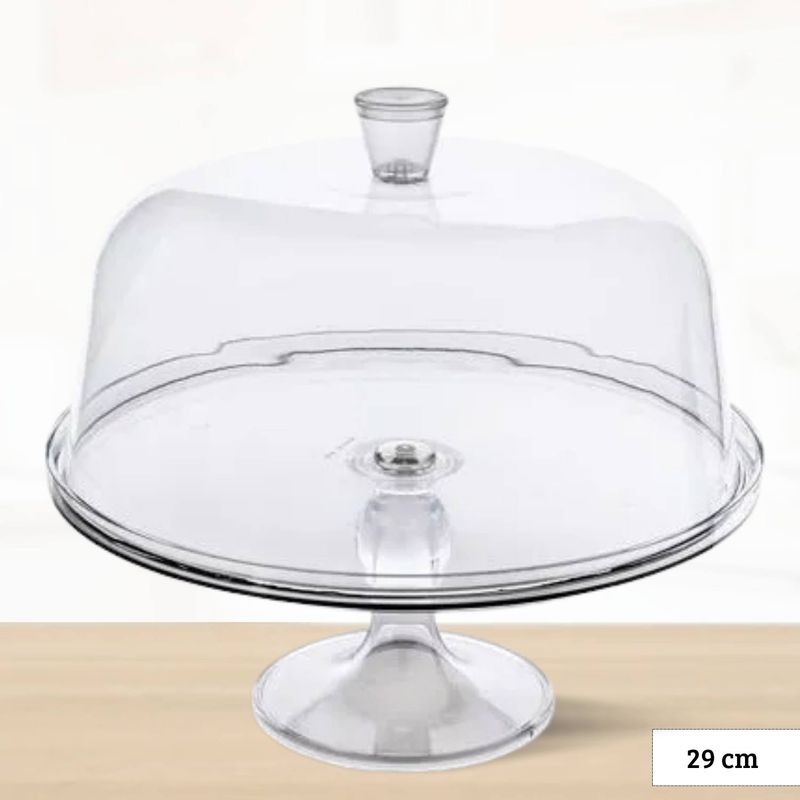 ICHIMATSU - Porta Torta de Acrilico Domo con Tapa 29 cm