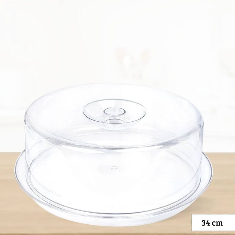 ICHIMATSU - Porta Torta de Acrilico con base 34 cm