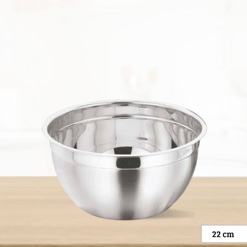 ICHIMATSU - Bowl de Acero Inoxidable Profesional Ichimatsu 22 CM
