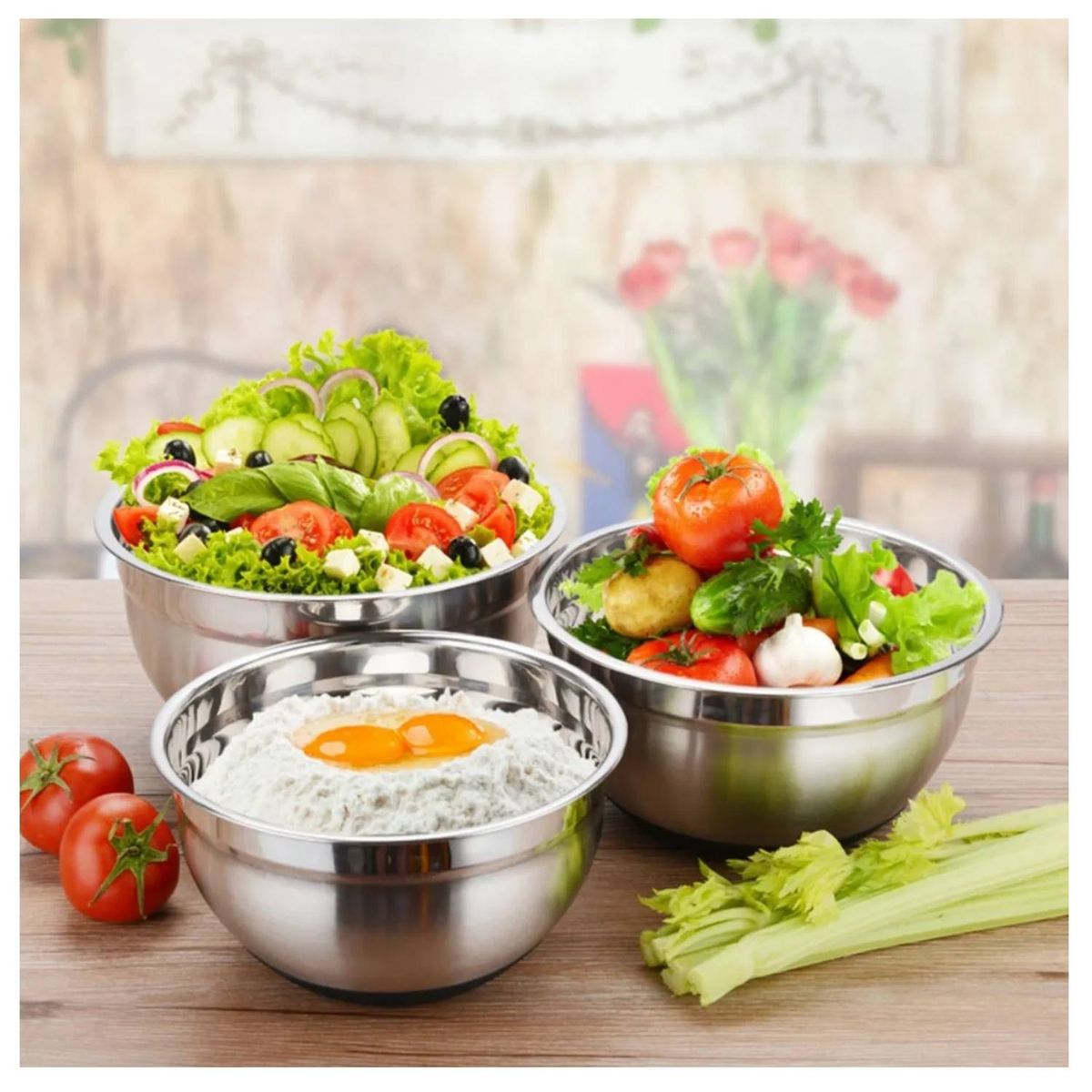 ICHIMATSU - Bowl de Acero Inoxidable Profesional Ichimatsu 30 CM