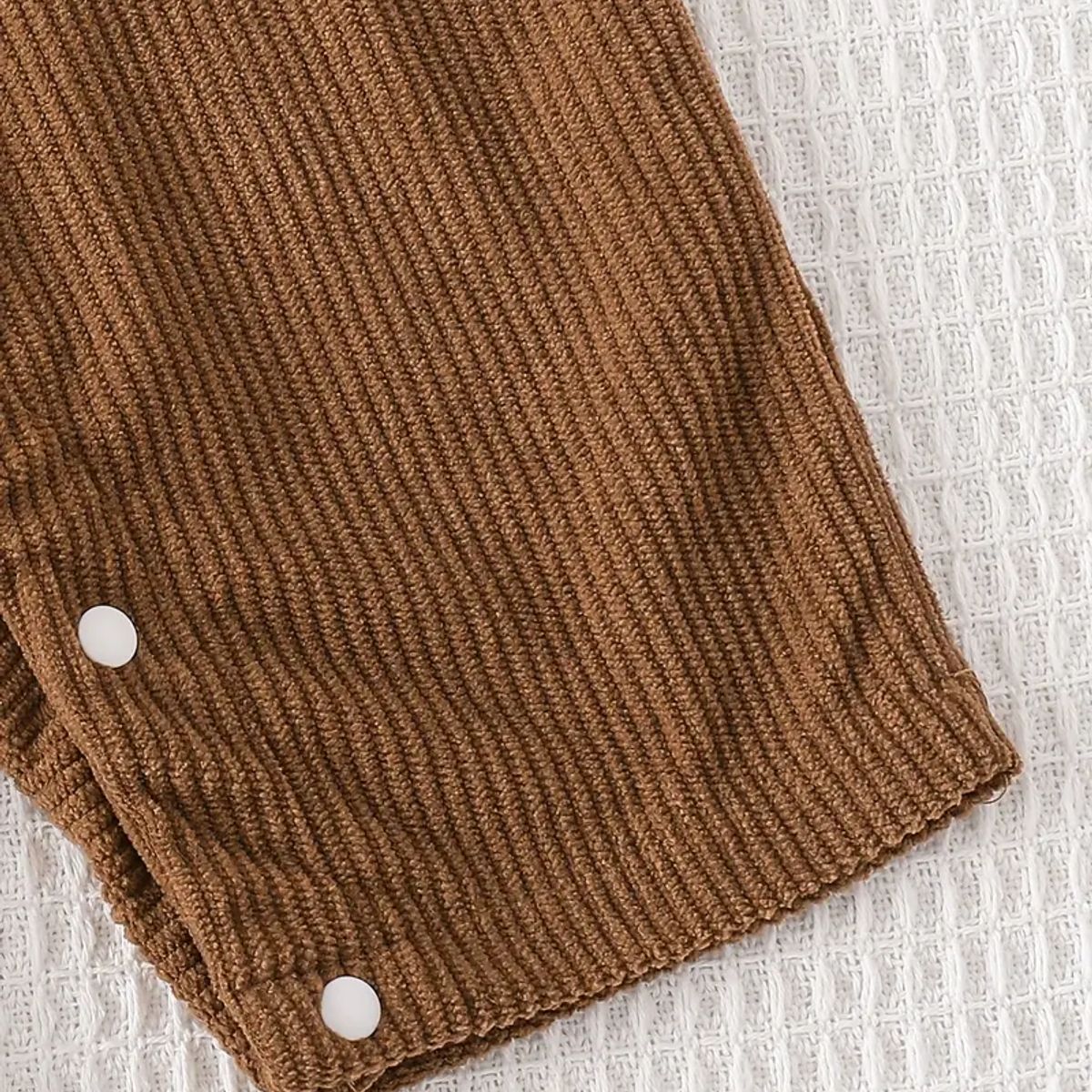 GENERICO - Conjunto de 2 piezas overol corto y polo manga larga para bebés