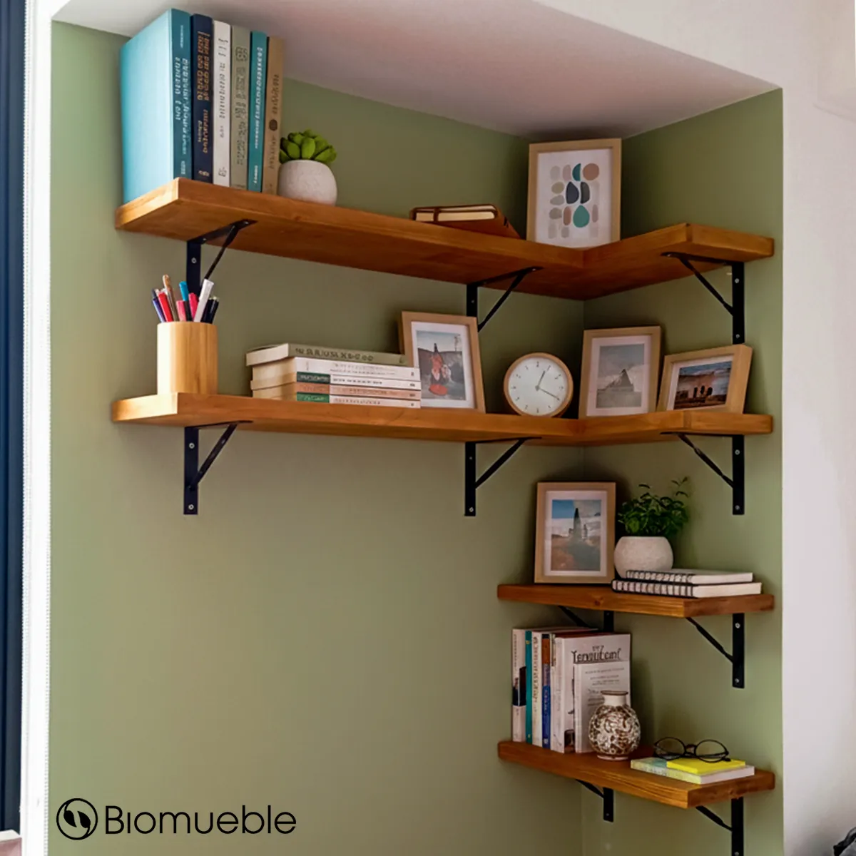 GENERICO - Set de Repisas Esquinero Ecopalets