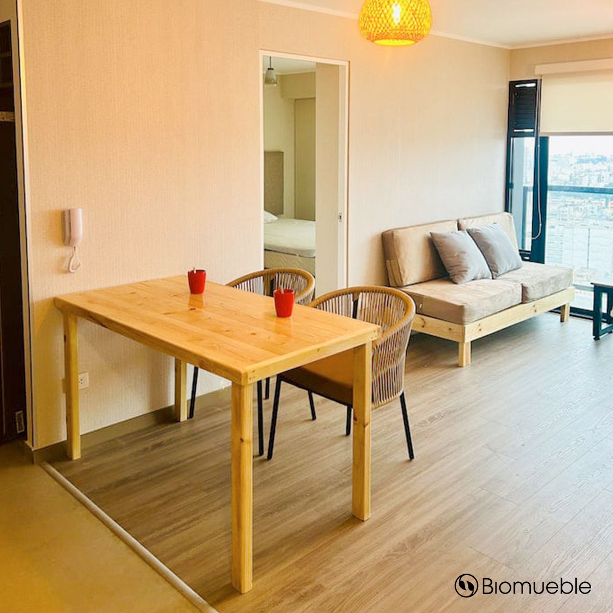 GENERICO - Mesa de Comedor Nova de Madera Reciclada de Pallets