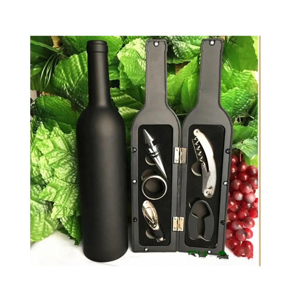 GENERICO - ESTUCHE DE BOTELLA PARA VINO PREMIUM