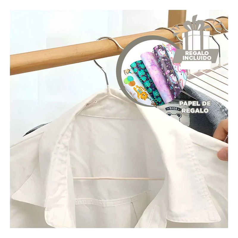 GENERICO - Pack12 Conjunto para Prendas en Blanco Y+Papel de Regalo