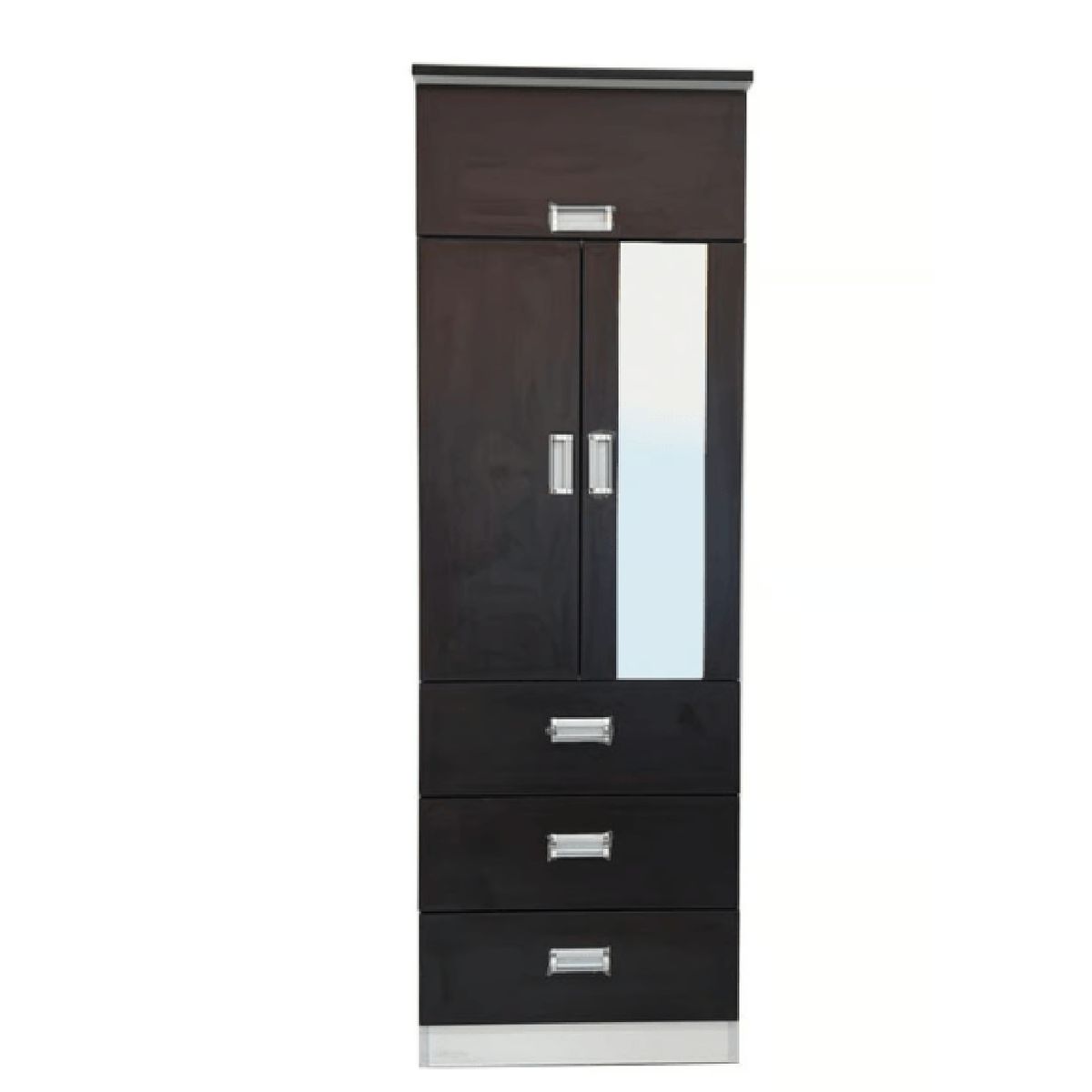 MUEBLES CRISOSTOMO - Ropero de Melamina 2 Puertas Wengue 60cm
