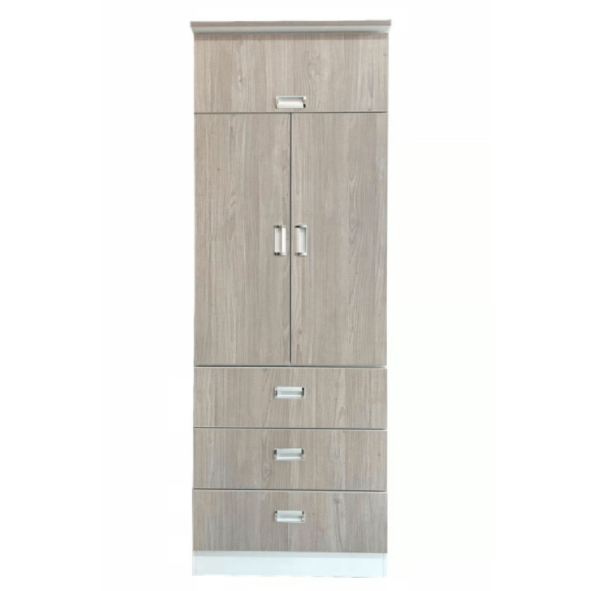 MUEBLES CRISOSTOMO - Ropero de Melamina 2 Puertas Malva 60cm