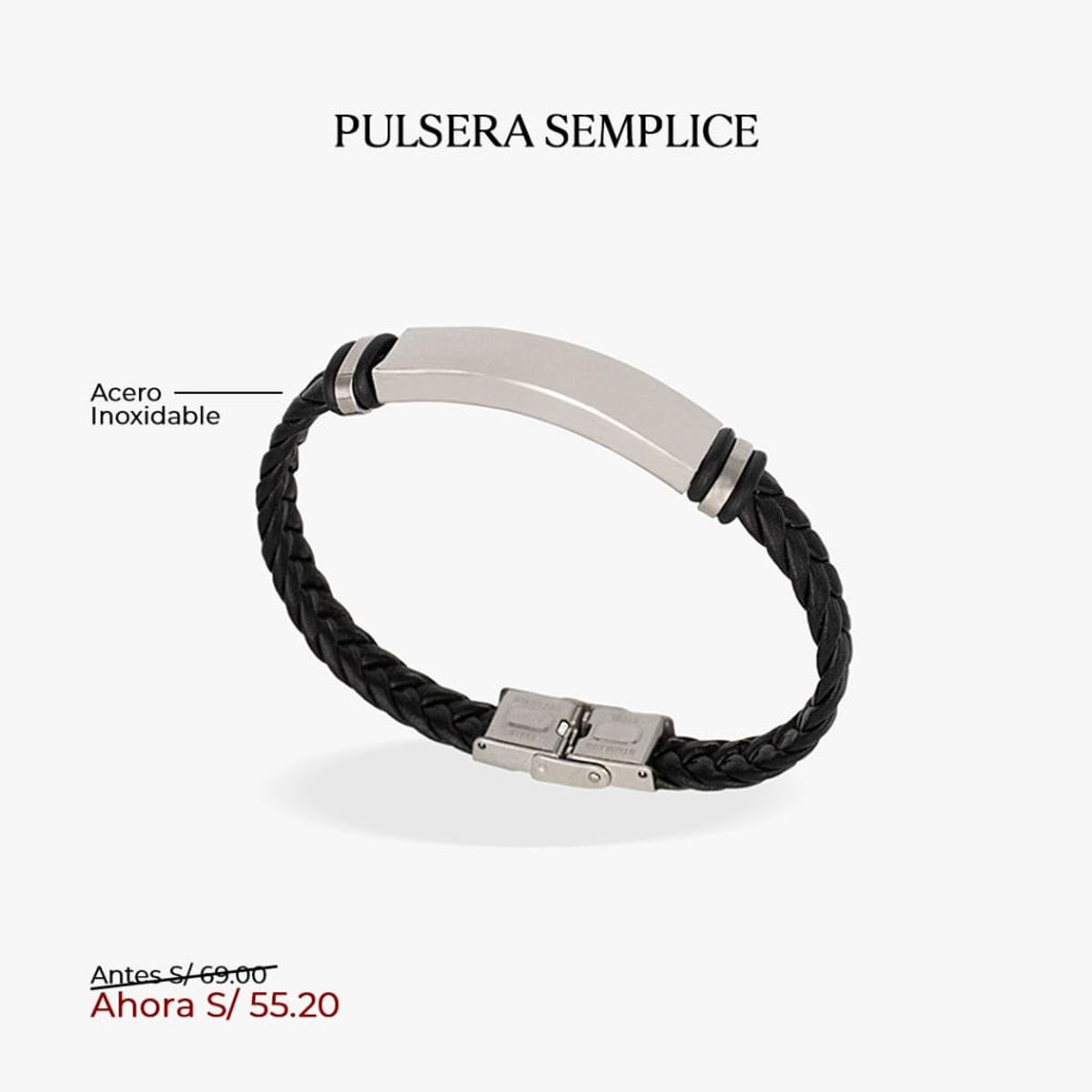 GENERICO - Pulsera Semplice para Hombre