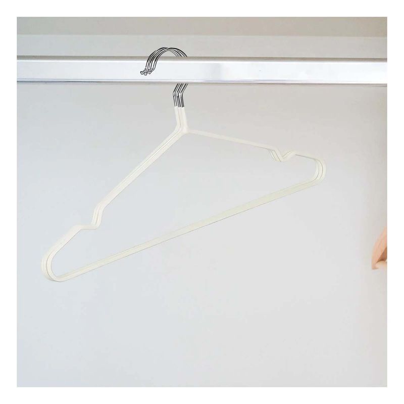 GENERICO - Pack2 Colgadores Ligeros de Ropa en Blanco Y+Papel de Regalo