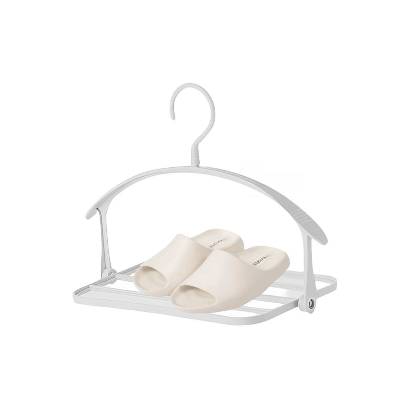GENERICO - Pack2 Perchero para Ropa Funcional y Giratorio en Blanco