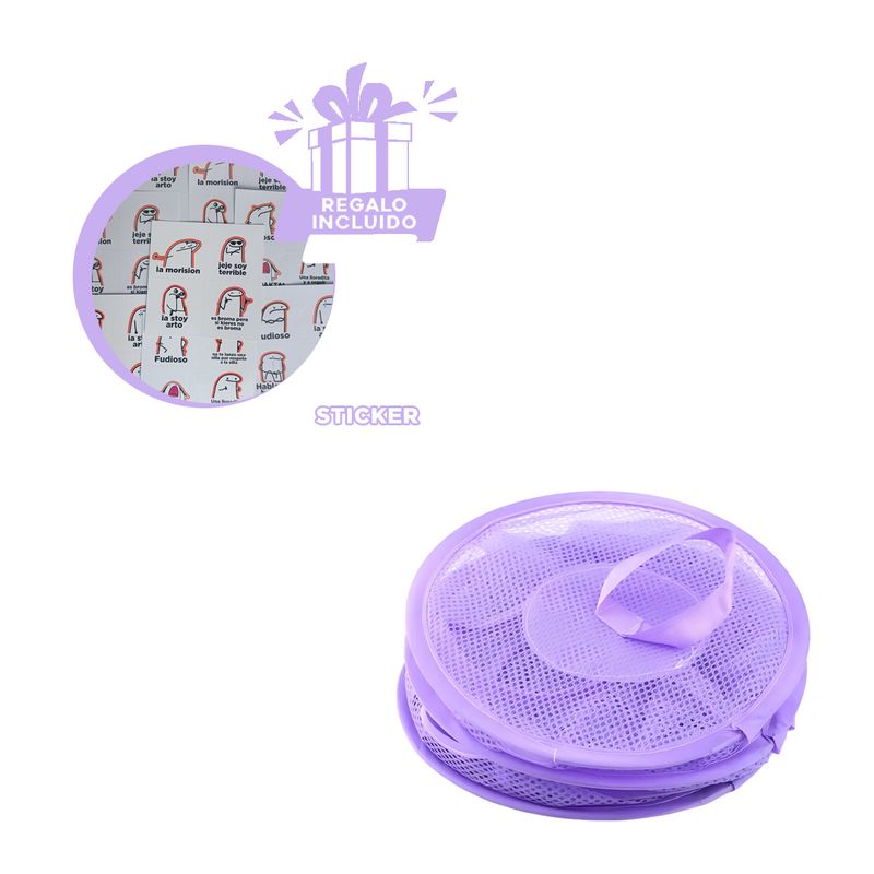 GENERICO - Red con Multiusos en Color Morado Y+Regalo Stickers