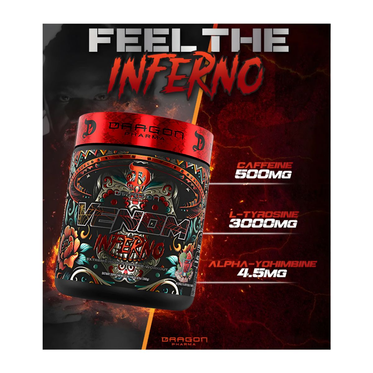 DRAG PHARMA - Venom Inferno 40 servicios - Sandileta