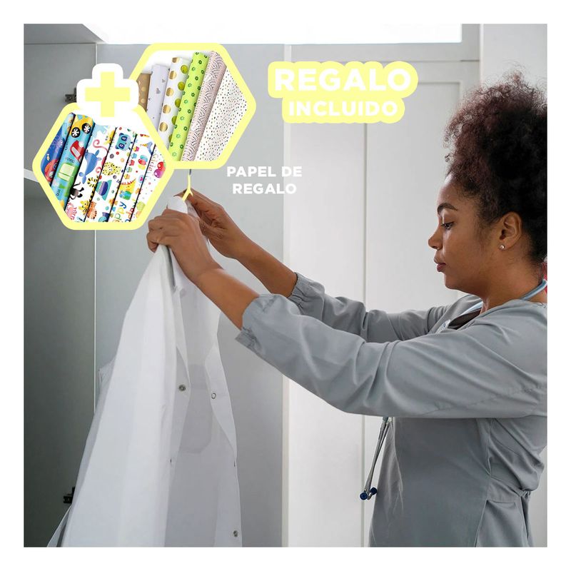 GENERICO - Pack6 Conjunto de 5 Piezas en Amarillo Y+Papel de Regalo