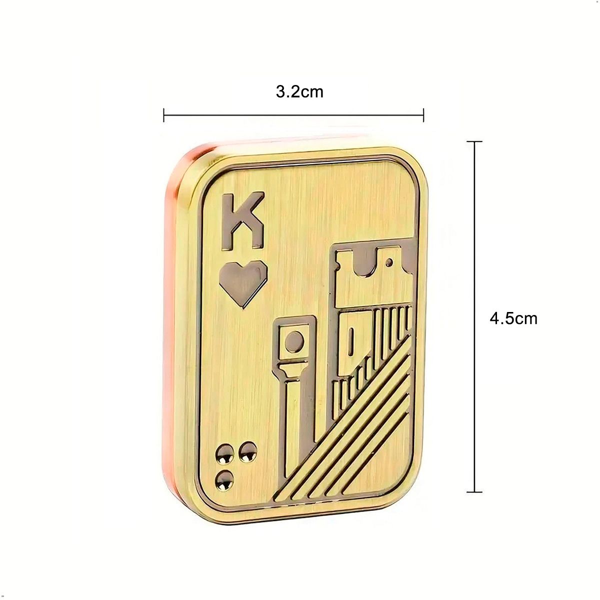 GENERICO - Fidget Spinner Juguete Deslizante Magnético De Metal Póker