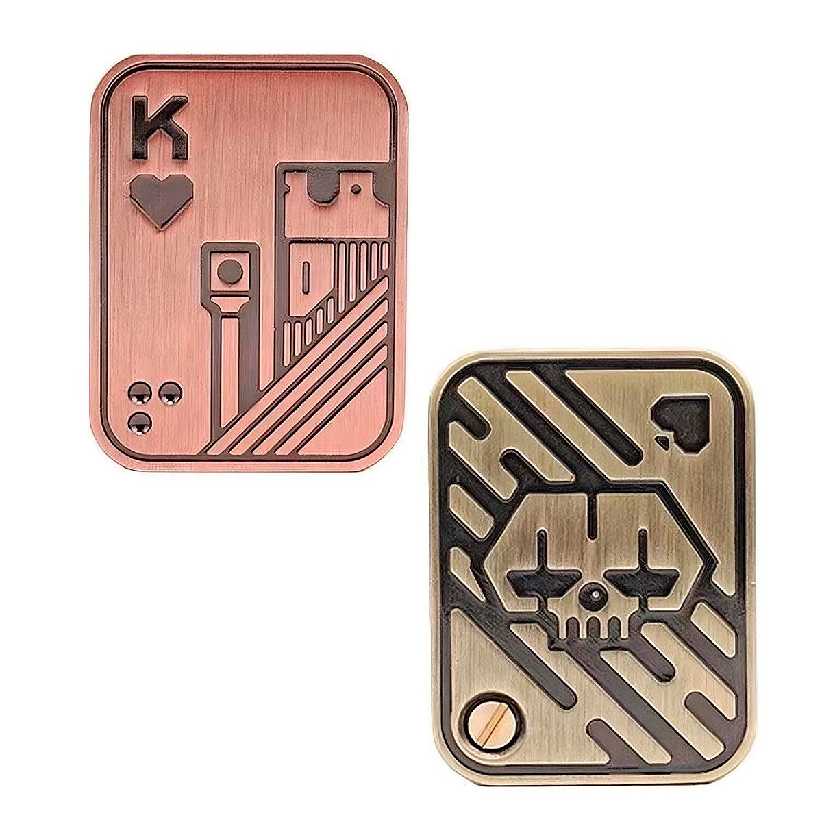 GENERICO - Fidget Spinner Juguete Deslizante Magnético De Metal Póker