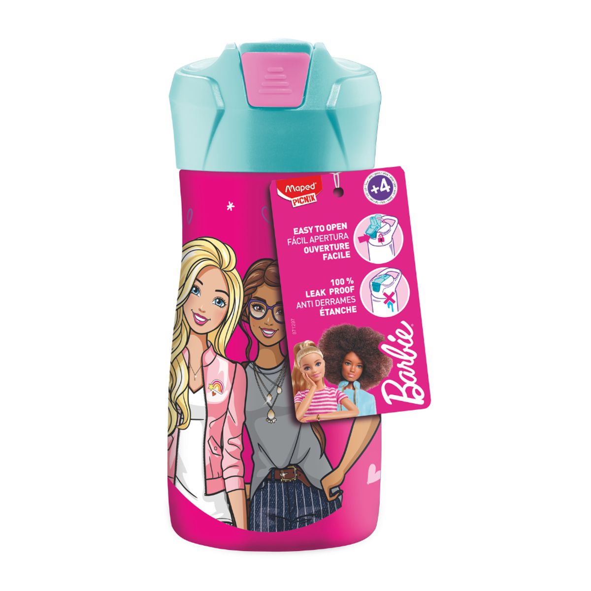 MAPED - MAPED BARBIE BOTELLA DE ACERO INOXIDABLE CONCEPT KIDS 430 ml 871297