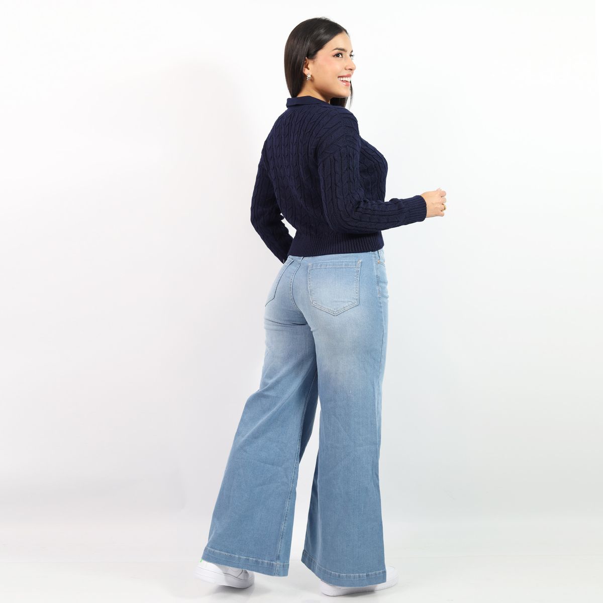 JAROLA - Pantalón Wide Leg Mide Rise Jarola Olivia