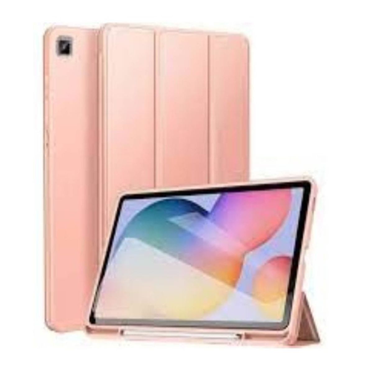 GENERICO - Funda Flip Magnética Tablet Samsung Tab s6 Lite 10.4 2020 Rosado