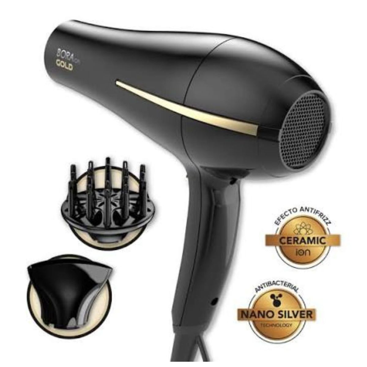 GAMA - SECADORA DE CABELLO GAMA BORA GOLD ION