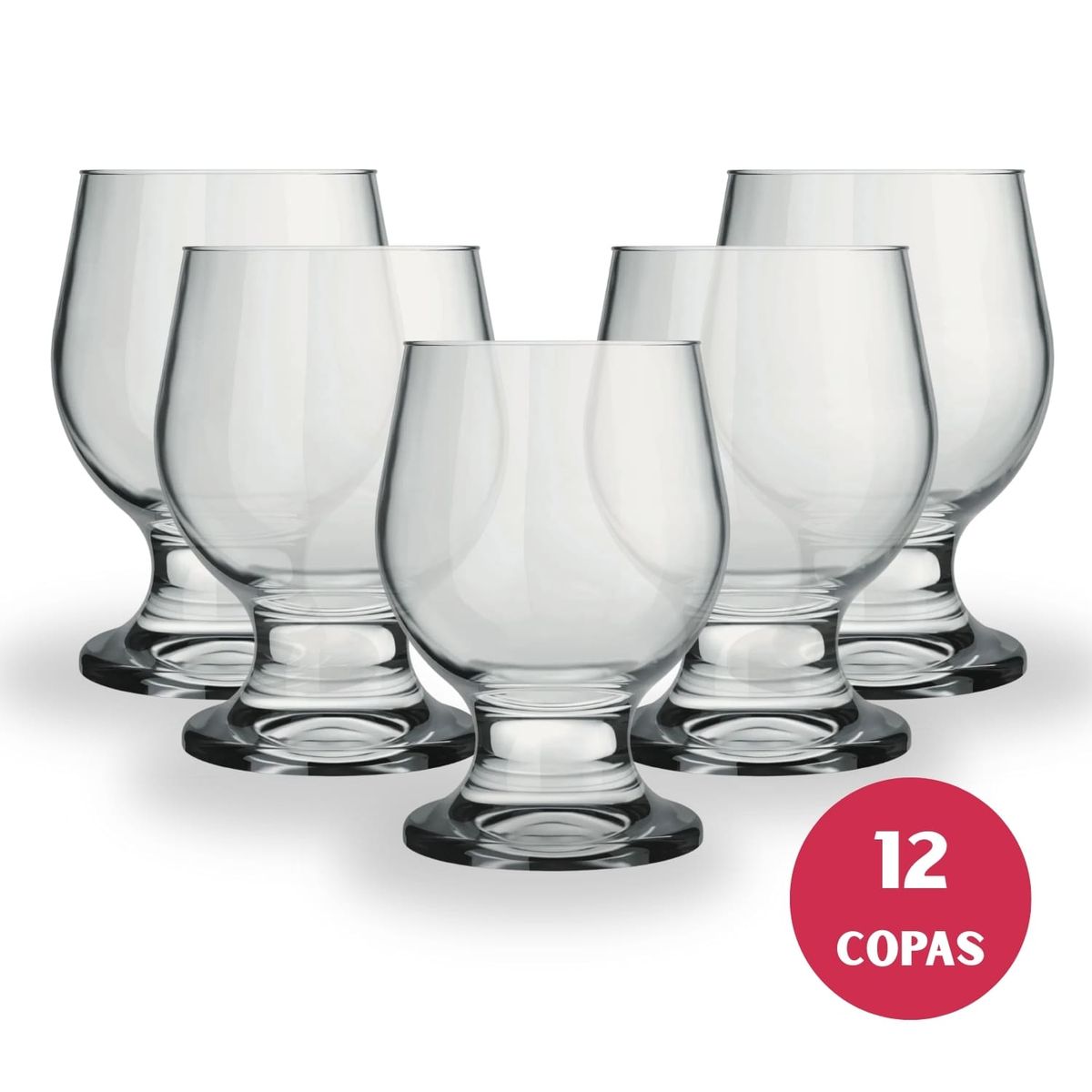 NADIR - Copa Paulista para Agua 250ml Resistente 12 Copas Nadir