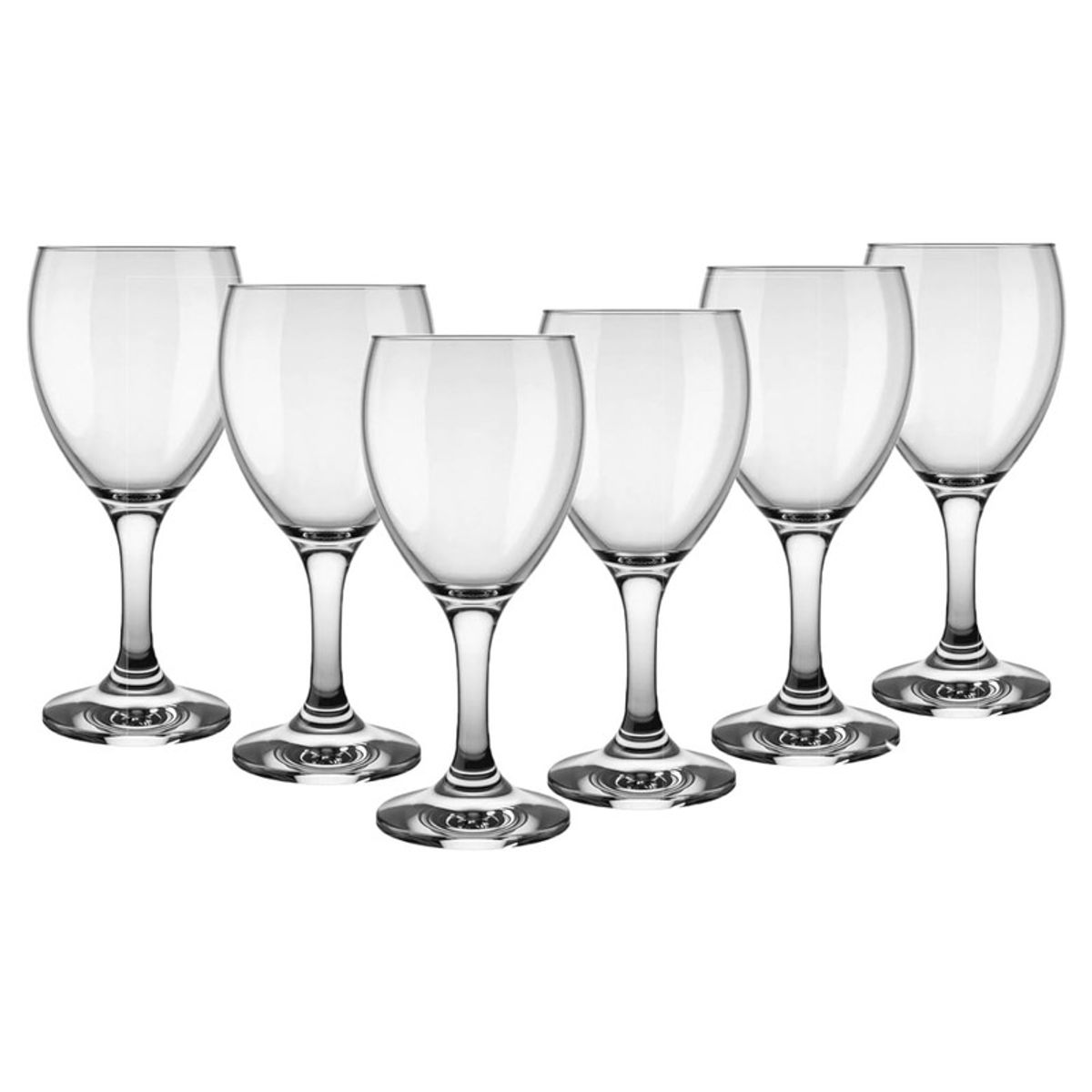 NADIR - Copa Vino Tinto Windsor 250ml Vidrio Set de 6 Piezas