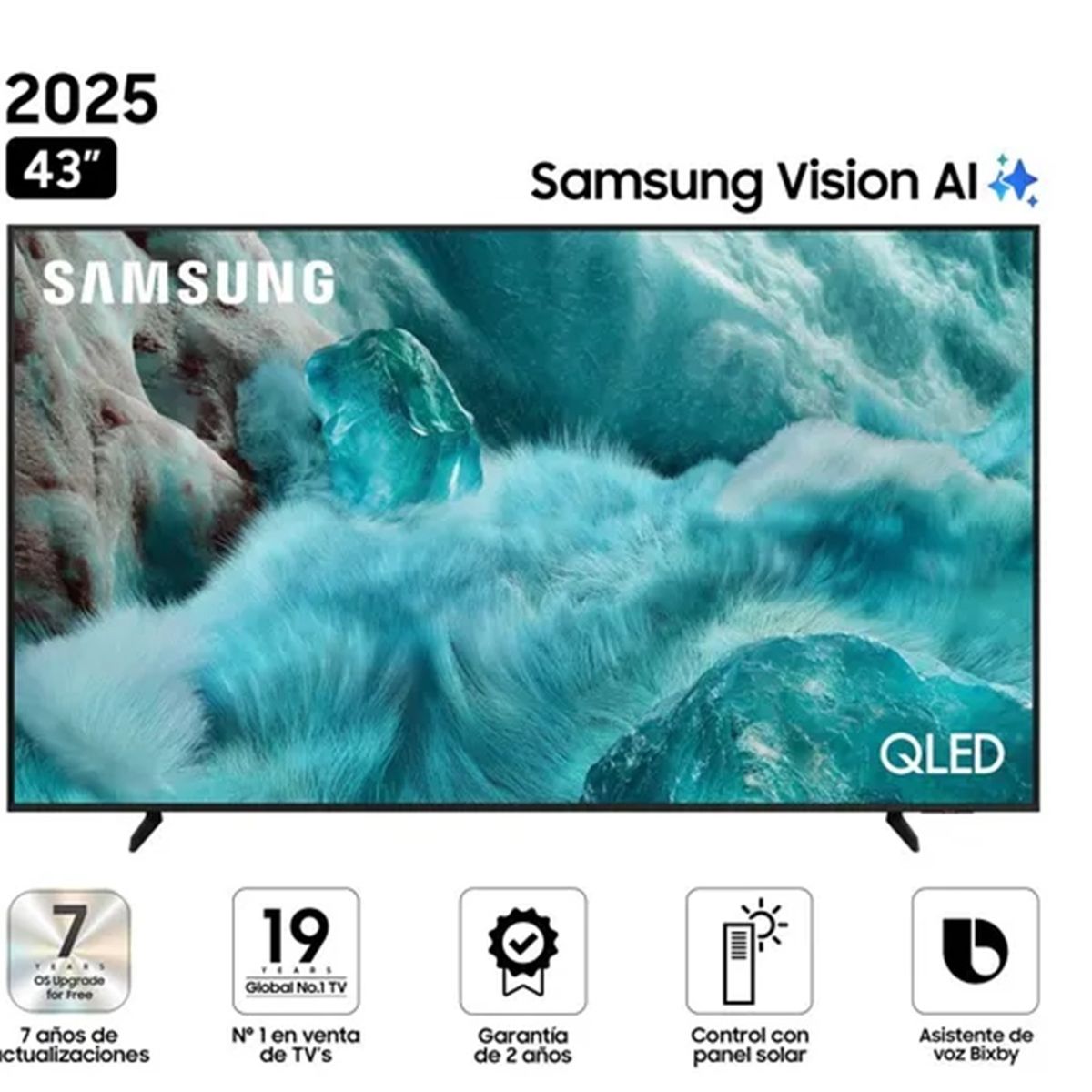 SAMSUNG - Televisor Samsung Smart TV 43 QLED 4K UHD QN43Q7FAAGXPE
