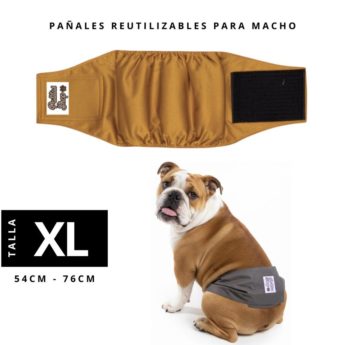GENERICO - Pañal Reutilizable ECOLÓGICO Para Macho XL PATITAS SHOP