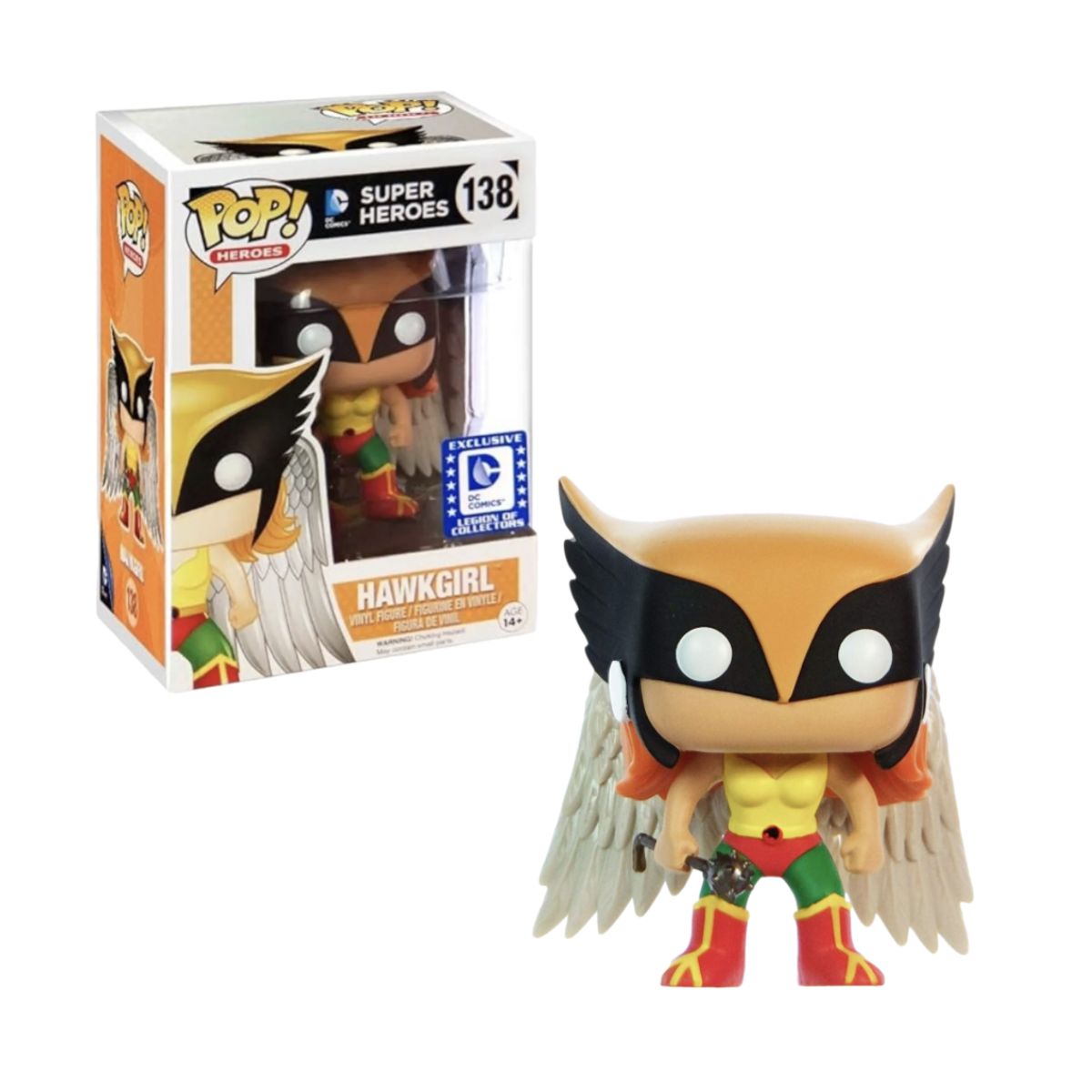 FUNKO - Hawkgirl Funko Pop 138 Exclusivo DC Limitado Vaulted