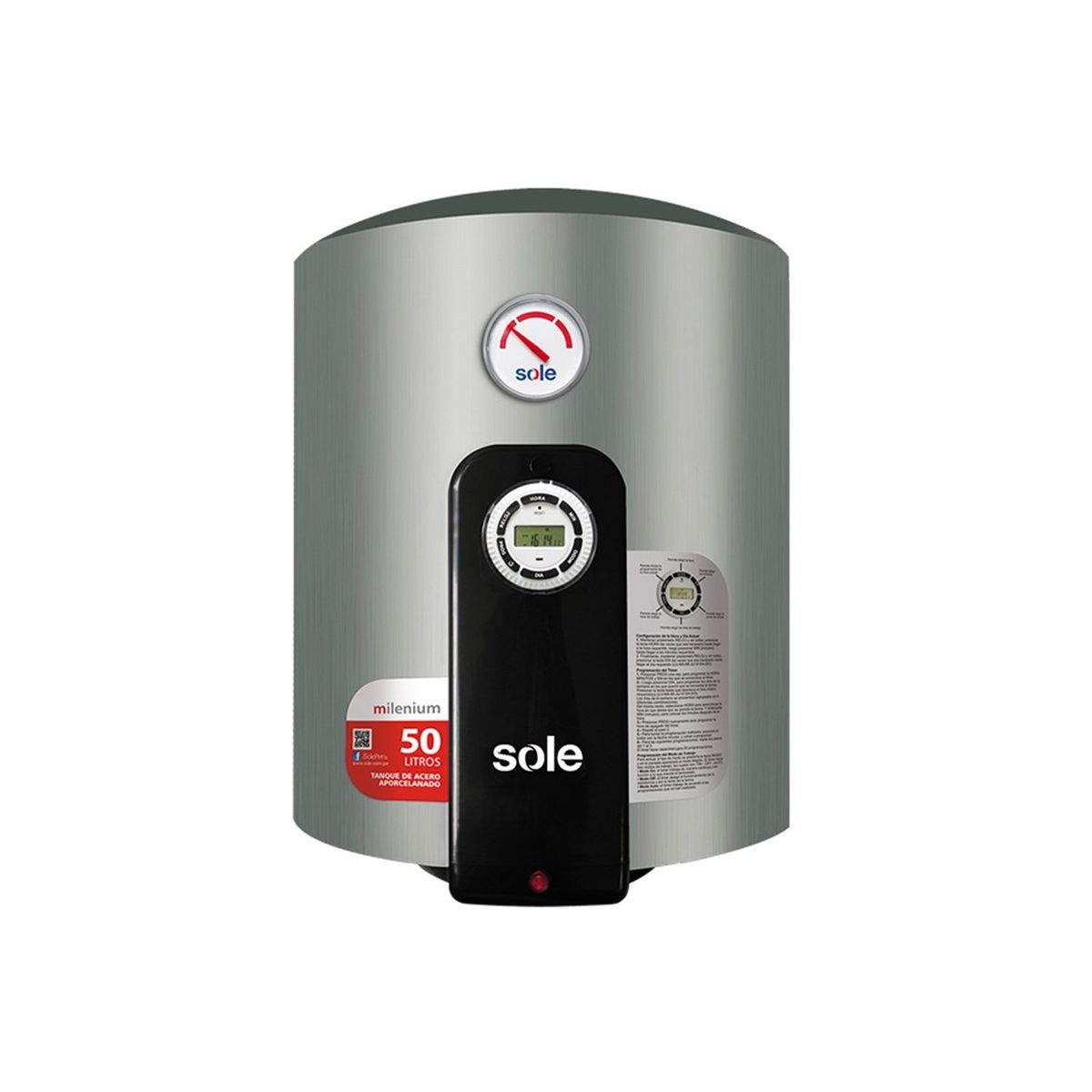 Sole - Terma Eléctrica con Timer 50 Lt