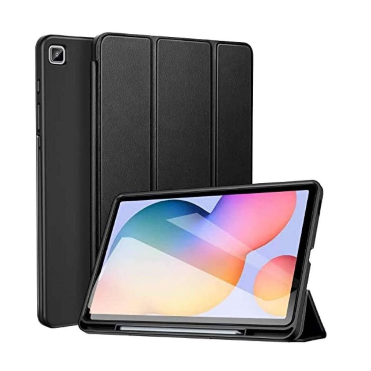 GENERICO - Funda Flip Magnética Tablet Samsung Tab s6 Lite 10.4 2020 Negro