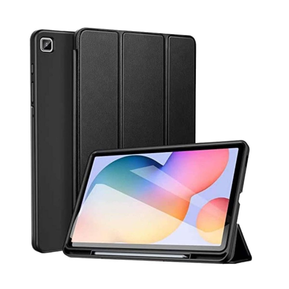 GENERICO - Funda Flip Magnética Tablet Samsung Tab s6 Lite 10.4 2020 Negro