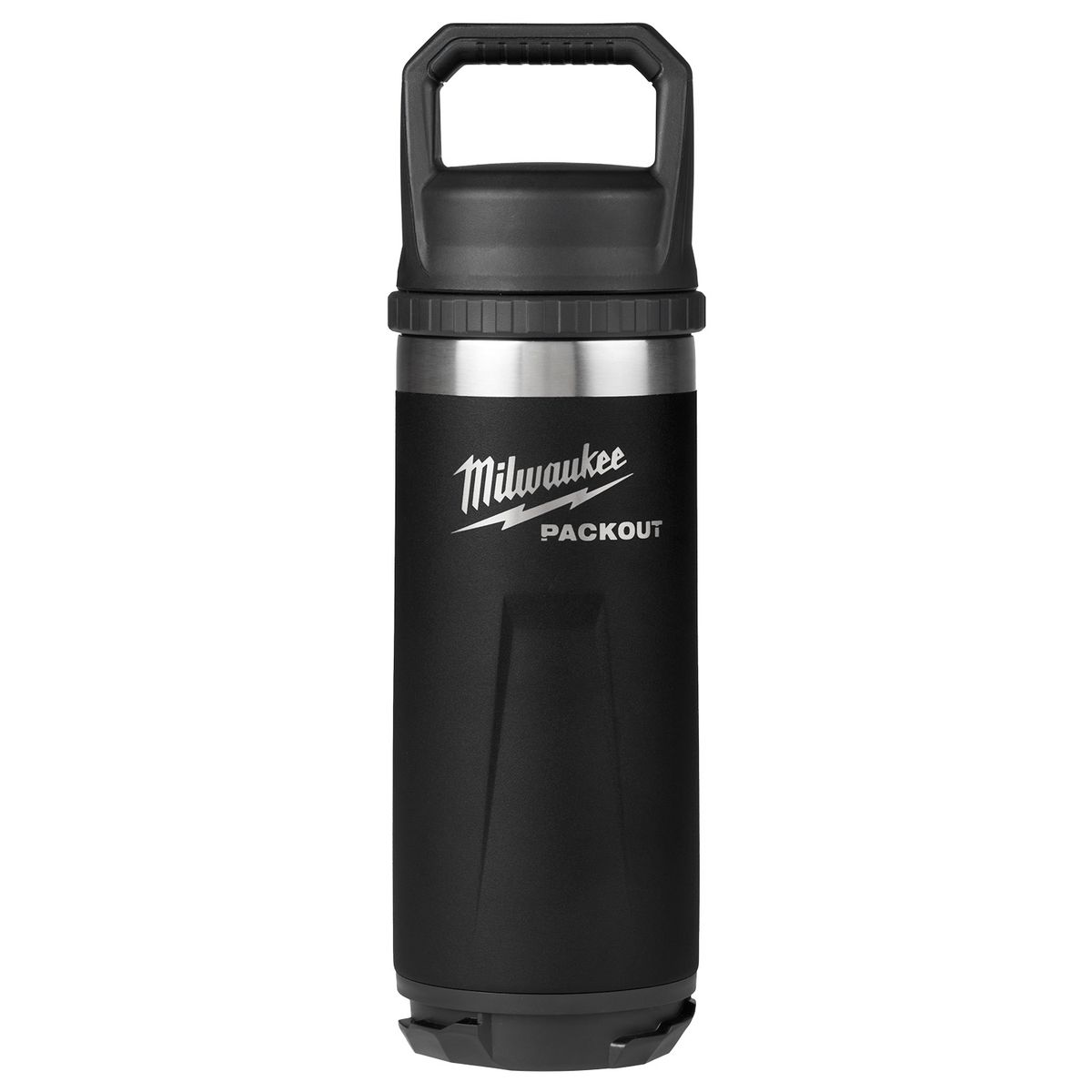 Milwaukee - Botella PACKOUT™ de 532 ml con tapa negra 48-22-8382B MILWAUKEE