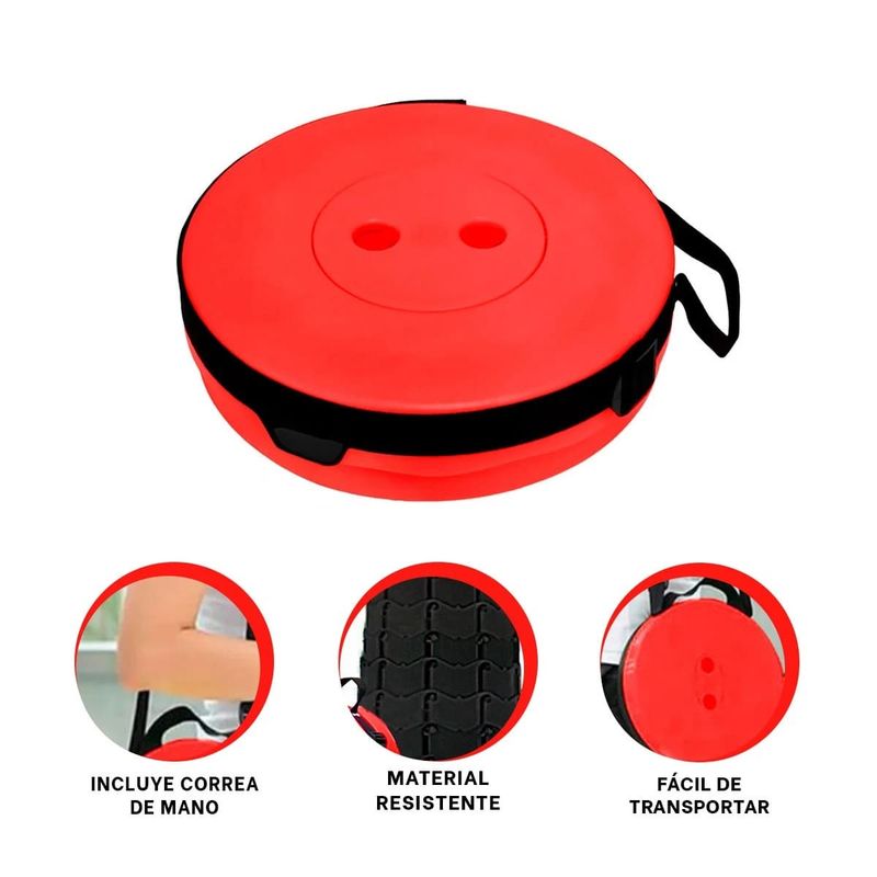 GENERICO - Pack2 Silla de Viaje Versatil Seguro Rojo Y+Regalo Stickers