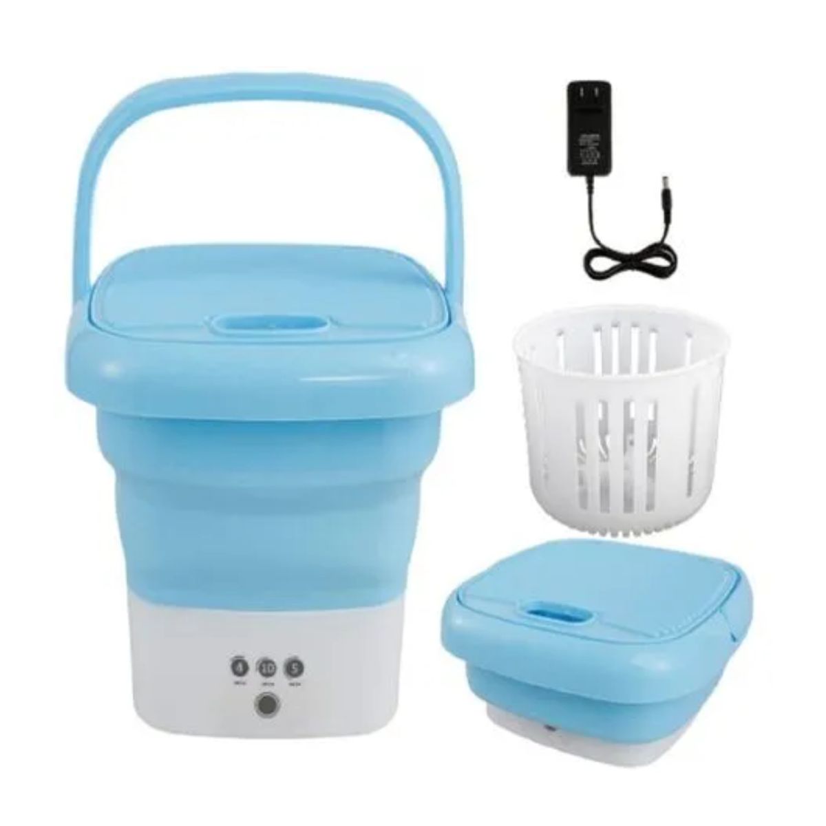 GENERICO - Mini Lavadora Portátil Plegable Ideal para Ropa Delicada y Viajes