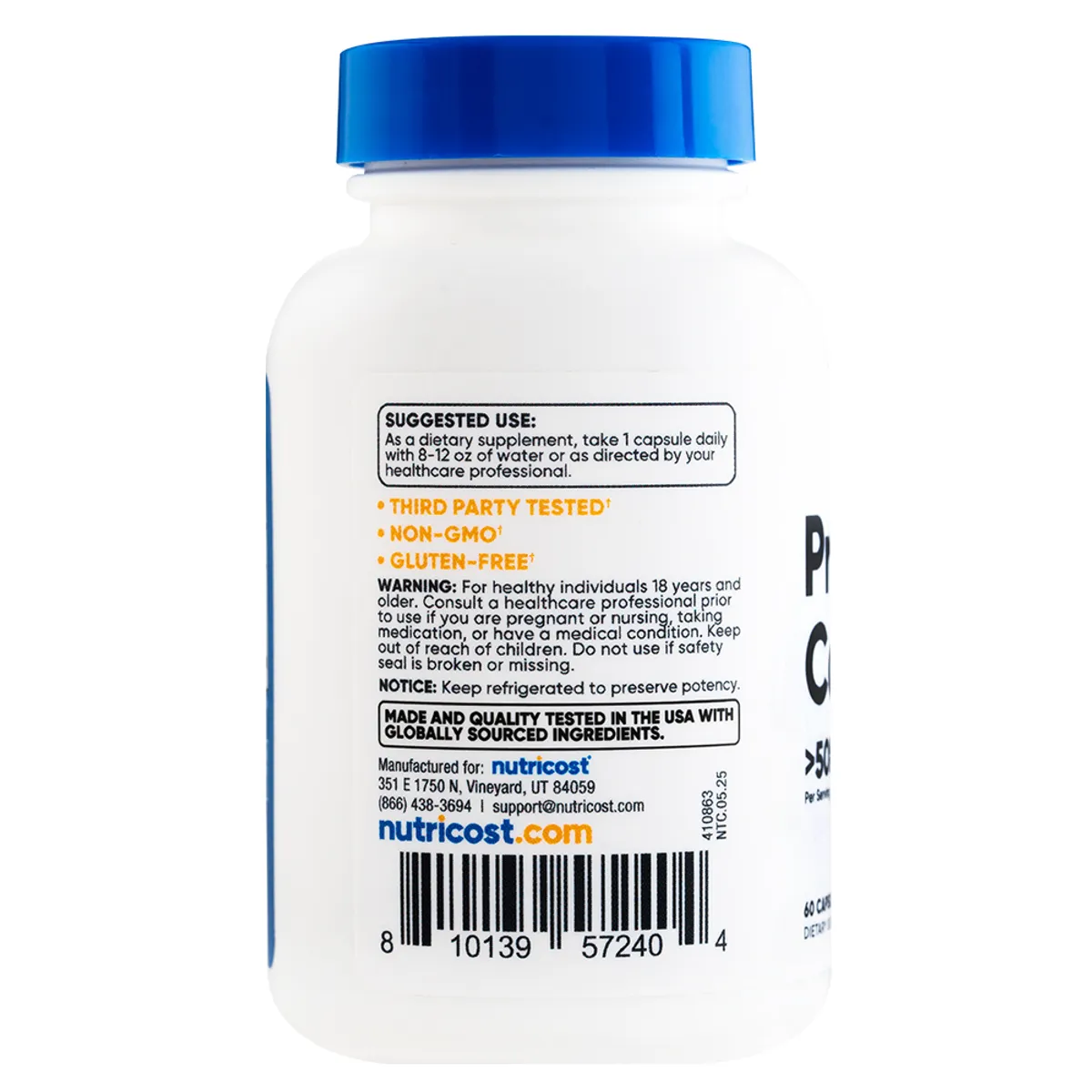 NUTRICOST - Probiótico - 60 Cápsulas