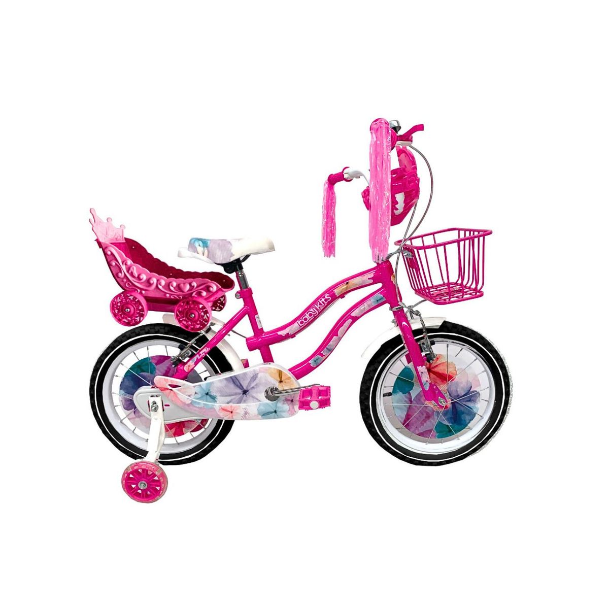 BABY KITS - Bicicleta BK Bike Girls aro 16 Fucsia