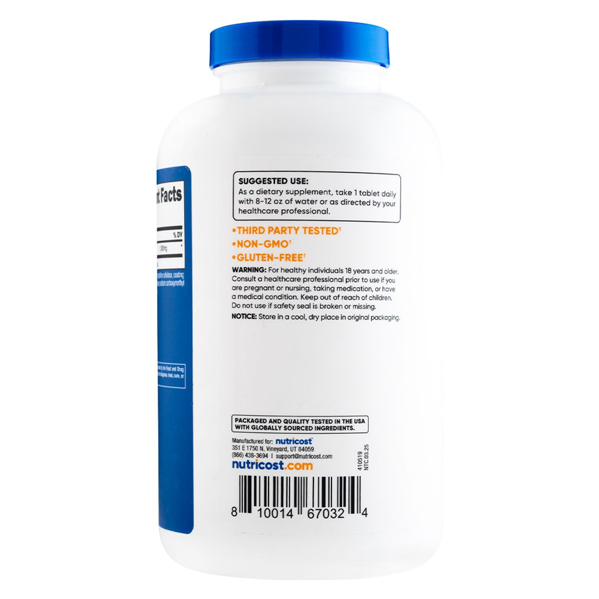 NUTRICOST - L-Arginina - 300 Tabletas
