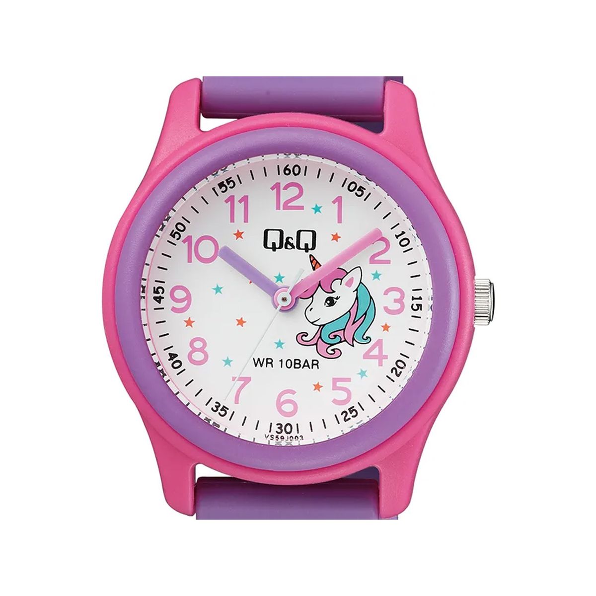 Q&Q - Reloj para Niña Q&Q Resistente al Agua Color Lila - Ideal Regalo Infantil