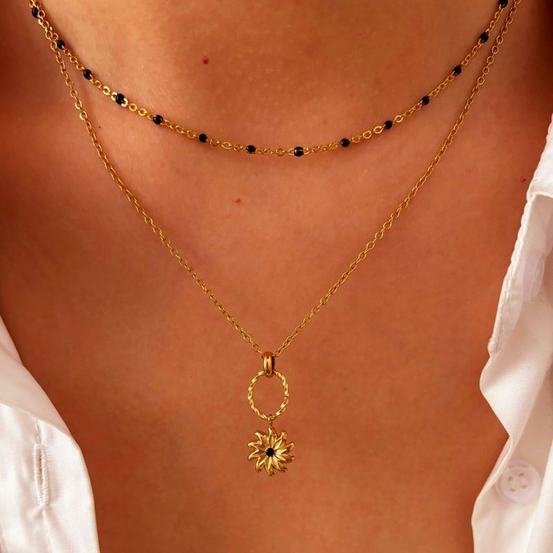 GENERICO - Collar 2 Piezas Acero Inoxidable Luana