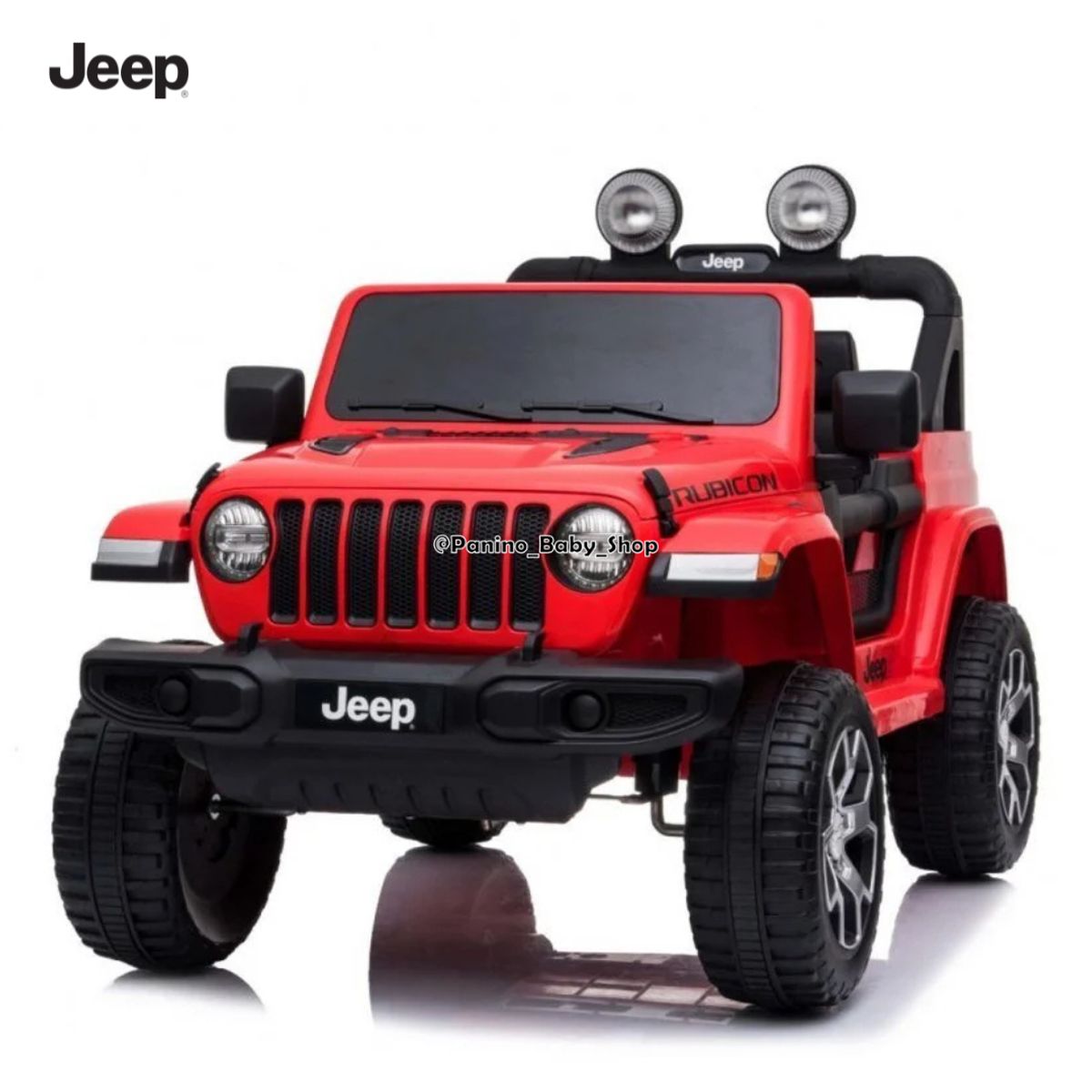 JEEP - Carro a Batería JEEP LICENCIADO -RUBICON- Rojo