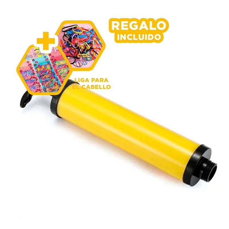 GENERICO - Aspirador de Bolsa al Vacio Util Amarillo Y+Ligas de Regalo