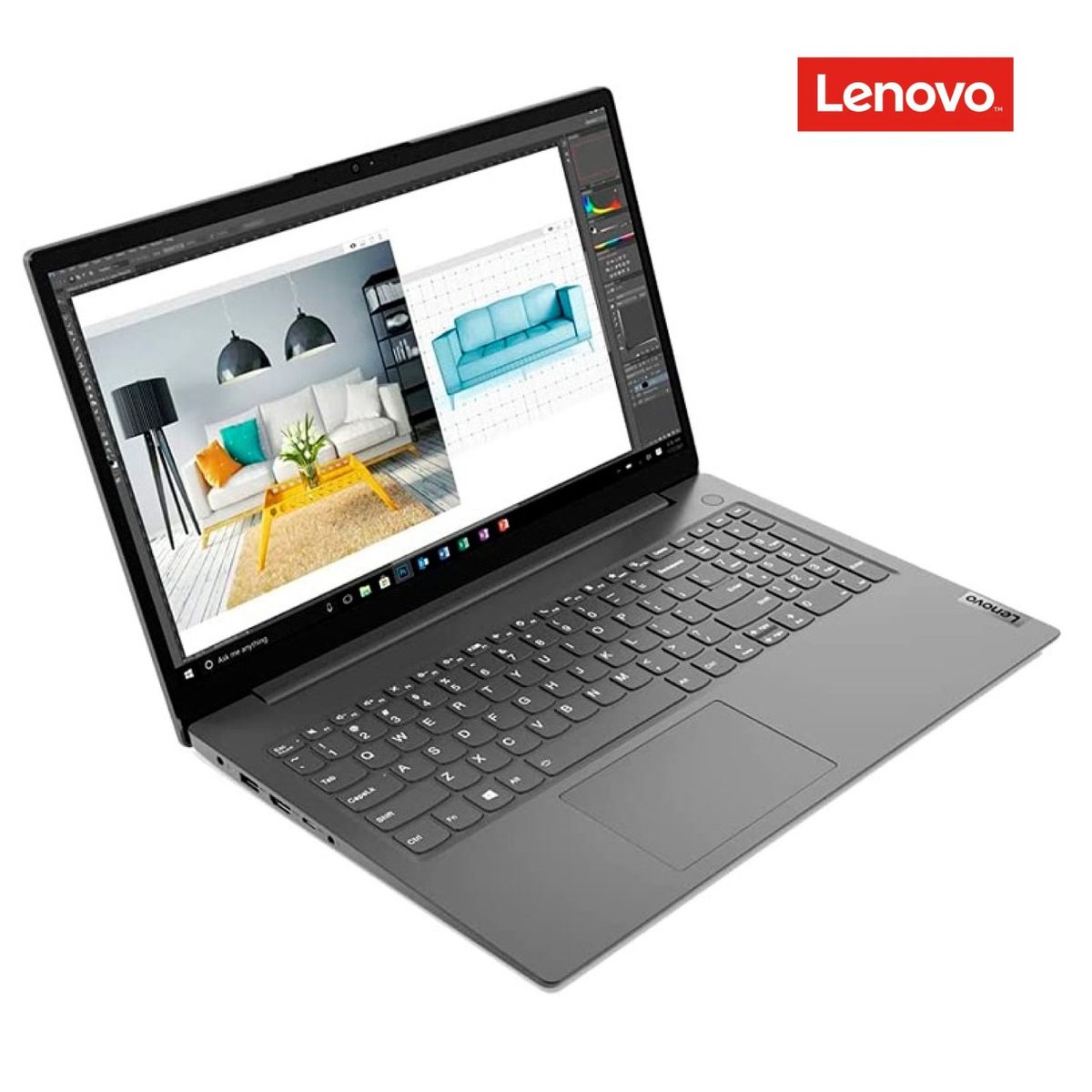 LENOVO - Notebook Lenovo V15 G4 AMN 15.6" FHD AMD Ryzen 3 7320U 8GB RAM 256GB SSD – GRIS