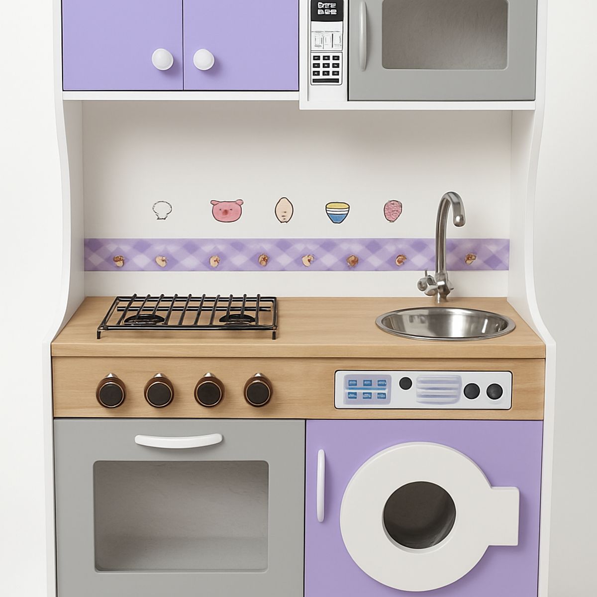 NACION MUEBLES - MUEBLE ALACENA DE COCINA PARA NIÑOS KARITO NACION MUEBLES MULTICOLOR