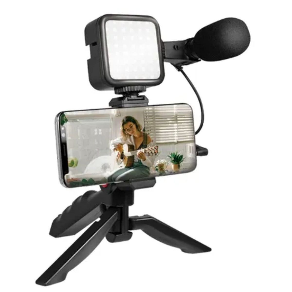 GENERICO - KIT DE GRABACIÓN DE VIDEOS - ESTABILIZADOR DE CELULAR