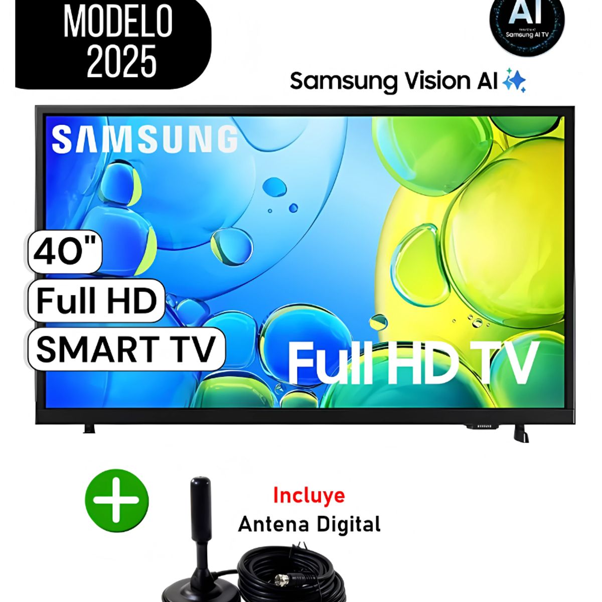 SAMSUNG - Televisor Samsung 40 UN40F6000FGXPE Smart TV FULL HD TIZEN OS -.,ñ{