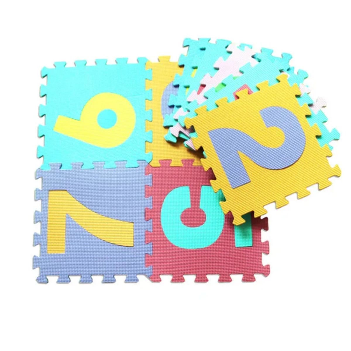 GENERICO - ALFOMBRA CUADRADA DE ROMPECABEZAS DE NUMEROS PARA NIÑOS