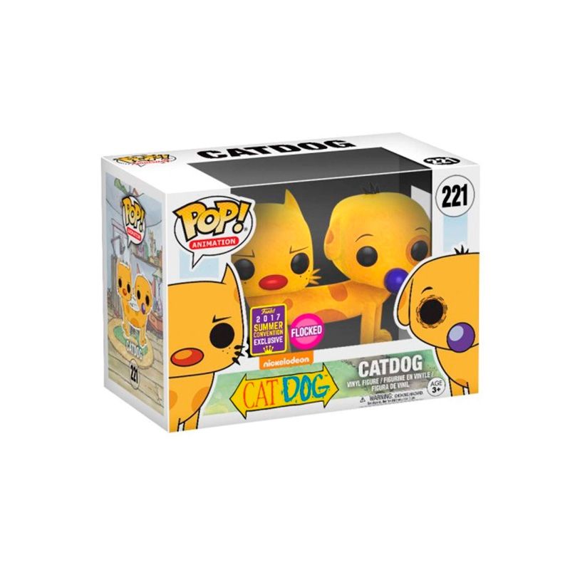 FUNKO - NICKELODEON CAT DOG FUNKO POP FLOCKED Empaque Dañado